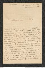 Nachlass Franz Steindachner, Brief von H. Ihering an Franz Steindachner (07.11.1883), Inv.Nr. 248.03, Seite 1